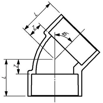 HTDV継手 45°エルボ 東栄管機