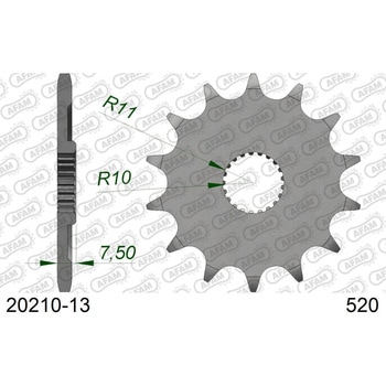 フロントスプロケット 520-13 20210-13 AFAM(アファム)
