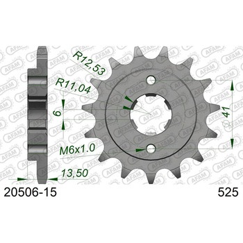 フロントスプロケット 525-15 20506-15 AFAM(アファム)