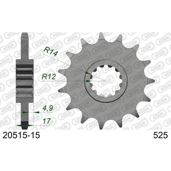 フロントスプロケット 525-15 20515-15 AFAM(アファム)