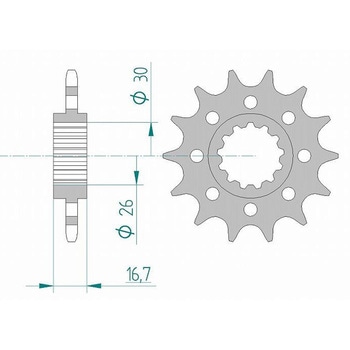 フロントスプロケット 520-13 20613-13 AFAM(アファム)