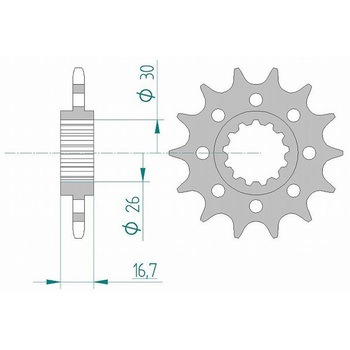 フロントスプロケット 520-15 20613-15 AFAM(アファム)