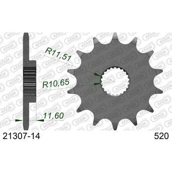 フロントスプロケット 520-14 21307-14 AFAM(アファム)