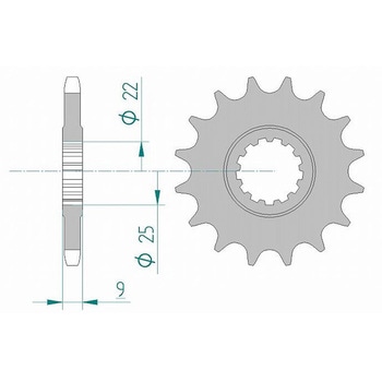 フロントスプロケット 428-17 21400-17 AFAM(アファム)