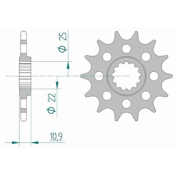 フロントスプロケット 520-15 21603-15 AFAM(アファム)