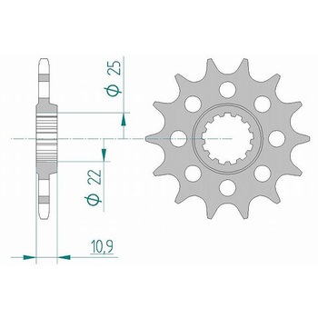 フロントスプロケット 520-17 21603-17 AFAM(アファム)