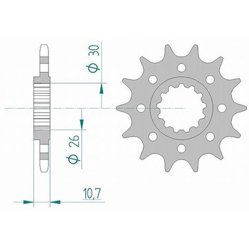 フロントスプロケット 520-15 21804-15 AFAM(アファム)