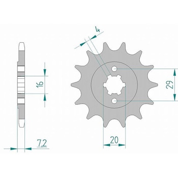 フロントスプロケット 520-14 22305-14 AFAM(アファム)
