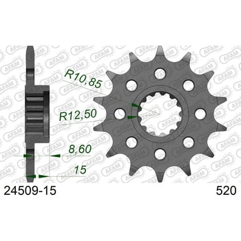 フロントスプロケット 520-15 24509-15 AFAM(アファム)