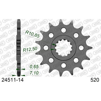 フロントスプロケット 520-14 24511-14 AFAM(アファム)