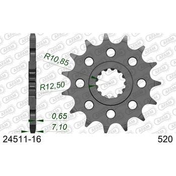 フロントスプロケット 520-16 24511-16 AFAM(アファム)