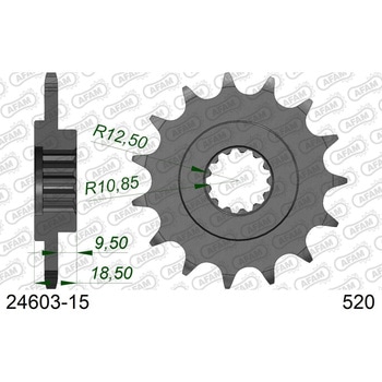 フロントスプロケット 520-15 24603-15 AFAM(アファム)