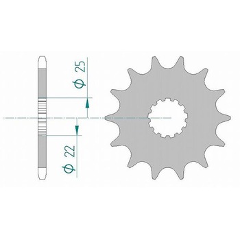 フロントスプロケット 520-12 27500-12 AFAM(アファム)
