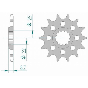 フロントスプロケット 520-14 28402-14 AFAM(アファム)