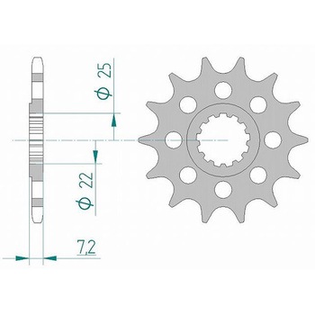 フロントスプロケット 520-16 28404-16 AFAM(アファム)