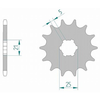 フロントスプロケット 520-18 30300-18 AFAM(アファム)