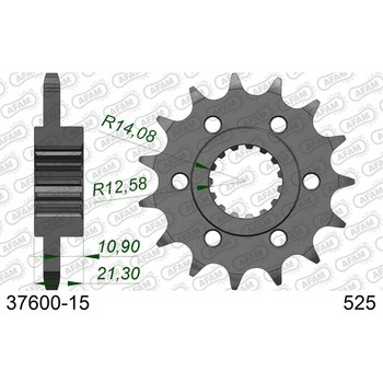 フロントスプロケット 525-15 37600-15 AFAM(アファム)