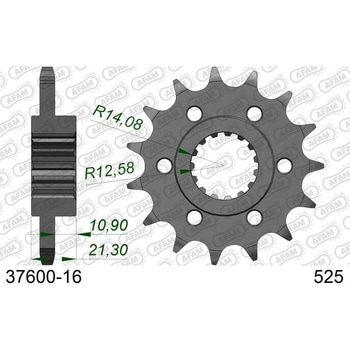 フロントスプロケット 525-16 37600-16 AFAM(アファム)