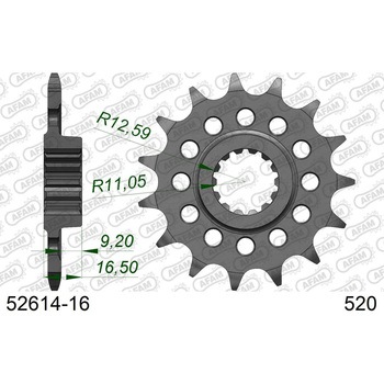 フロントスプロケット 520-16 52614-16 AFAM(アファム)