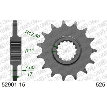 フロントスプロケット 525-15 52901-15 AFAM(アファム)