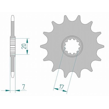フロントスプロケット 415-13 94107-13 AFAM(アファム)