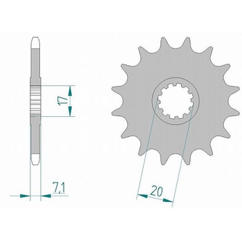 フロントスプロケット 420-13 94119-13 - AFAM(アファム)