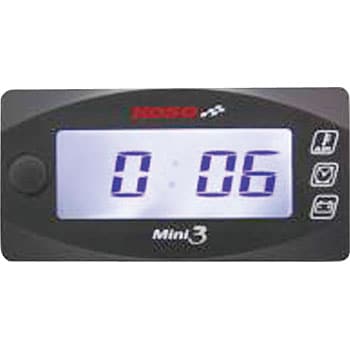New KOSO Mini 3 LED Display Motorcycle Time Clock & Volt meter & Air Temperature 
