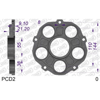 スプロケットキャリア PCD2 AFAM(アファム)