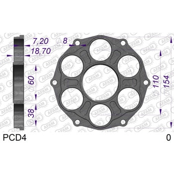 スプロケットキャリア PCD4 AFAM(アファム)