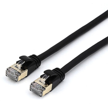 Cat8 スリムLANケーブル 1.0m ブラック 日本トラストテクノロジー
