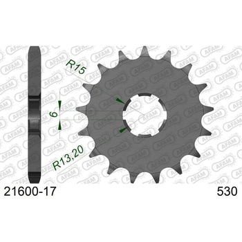 フロントスプロケット 530-17 21600-17 AFAM(アファム)
