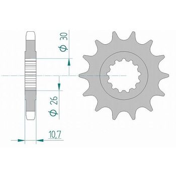 フロントスプロケット 530-15 21801-15 AFAM(アファム)