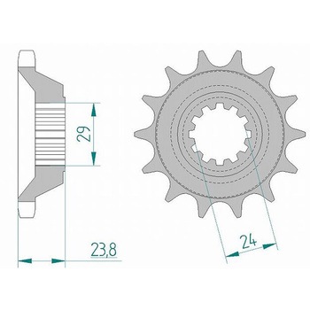 フロントスプロケット 530-17 24806-17 AFAM(アファム)