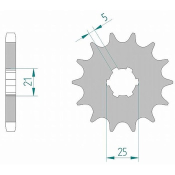 フロントスプロケット 530-17 30301-17 AFAM(アファム)