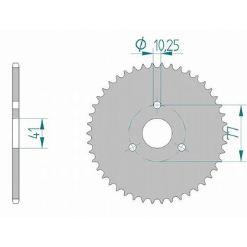 リアスプロケット 415-40 11207-40 AFAM(アファム)