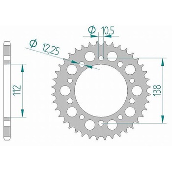 リアスプロケット 520-42 11509-42 - AFAM(アファム)