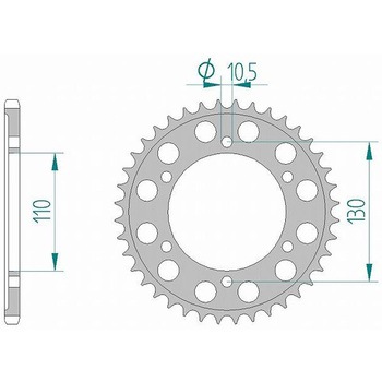 リアスプロケット 520-44 13814-44 AFAM(アファム)