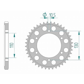 リアスプロケット 525-47 13815-47 AFAM(アファム)