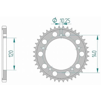リアスプロケット 525-47 15604-47 - AFAM(アファム)