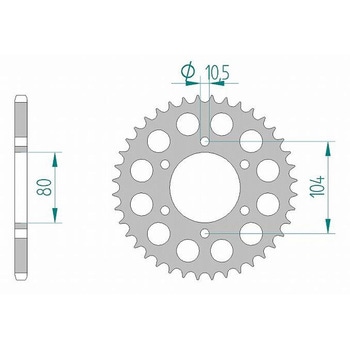 リアスプロケット 520-47 17606-47 AFAM(アファム)