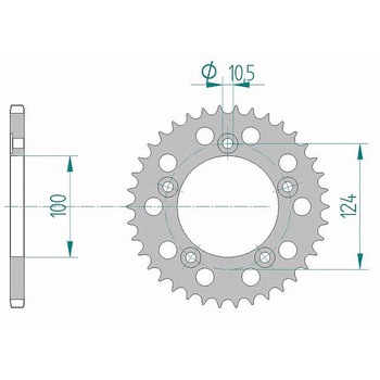 リアスプロケット 520-39 51613-39 AFAM(アファム)