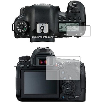 液晶保護フィルム Canon EOS 6D Mark II(液晶モニター部分&コンパネ部分用)高硬度9H ブルーライトカット メディアカバーマーケット