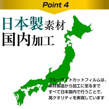 液晶保護フィルム JAPANNEXT JN-MD-IPS105FHDPR ( 10.5インチ )高硬度9H ブルーライトカット メディアフューチャー