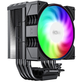 92mmファン&温度LCD搭載 Intel&AMD用CPUクーラー ブラック アイネックス