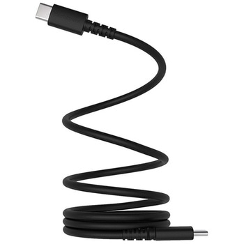 マグネットでぐるぐるまとまる簡単収納 C-C充電&同期ケーブル1m BK カシムラ