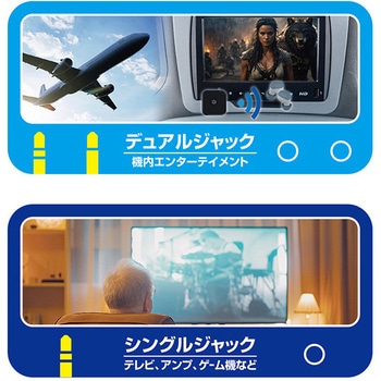 デュアルジャック対応Bluetooth送信機 - カシムラ
