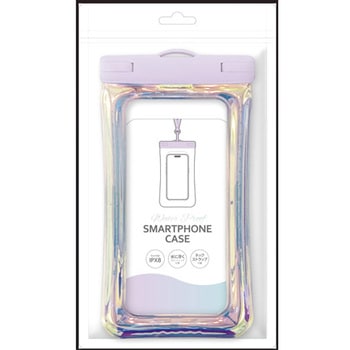 スマホ用防水ケース パープル - 多摩電子