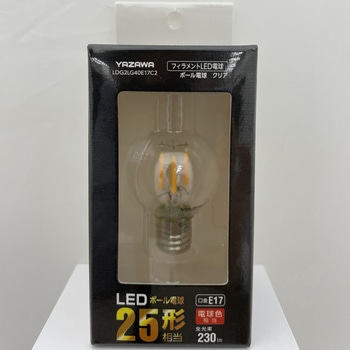 フィラメントLED ボール形 ヤザワコーポレーション