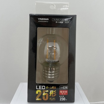フィラメントLED ボール形 ヤザワコーポレーション