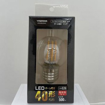 フィラメントLED ボール形 ヤザワコーポレーション